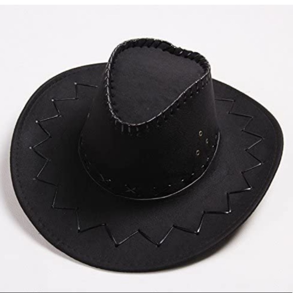 Stapiowal Fashion Cowboy Cap Solid Color Wide Brim Hat for fancy dress party